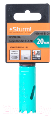 Коронка Sturm! 1090-04-BI-20