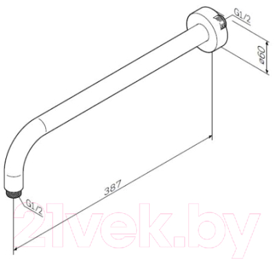Душевой кронштейн AM.PM F0500701