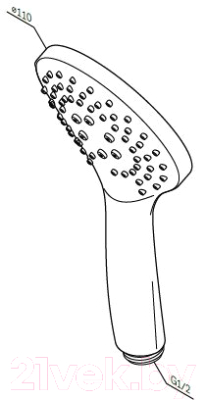 Лейка ручного душа AM.PM Gem F0290100