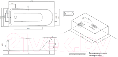 Каркас AM.PM Like W80A-170-070W-R