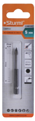 Сверло Sturm! 5380101 - фото