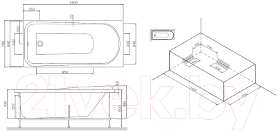 Ванна акриловая AM.PM Like W80A-150-070W-A