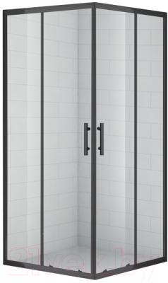 Душевой уголок Cezares ECO-O-A-2-100-C-NERO - фото