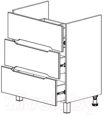 Тумба с умывальником СанитаМебель Сизаль 64.700 + Фостер 70