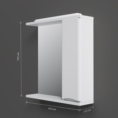 Шкаф с зеркалом для ванной AM.PM Like M80MPR0651WG