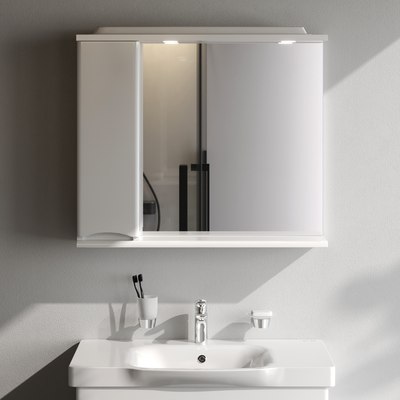 Шкаф с зеркалом для ванной AM.PM Like M80MPL0801WG