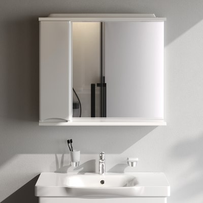 Шкаф с зеркалом для ванной AM.PM Like M80MPL0801WG