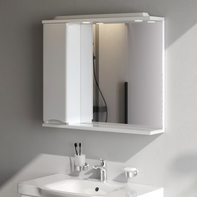 Шкаф с зеркалом для ванной AM.PM Like M80MPL0801WG