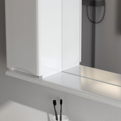 Шкаф с зеркалом для ванной AM.PM Like M80MPL0801WG