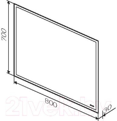 Зеркало AM.PM Gem M91AMOX0801WG
