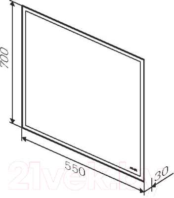 Зеркало AM.PM Gem M91AMOX0551WG