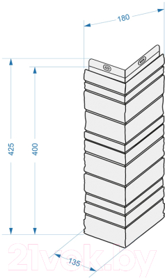 Угол для фасадной панели Docke Edel