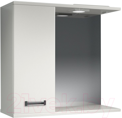 Шкаф с зеркалом для ванной Какса-А Пикколо с/о 55 L / 458383 - фото