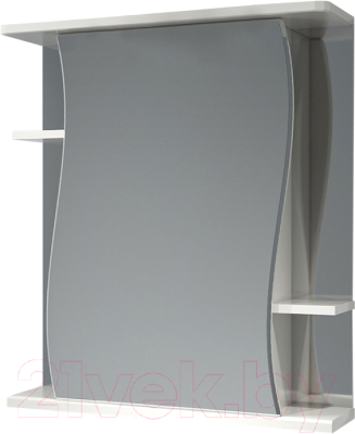Шкаф с зеркалом для ванной Какса-А Волна б/о 62 / 458411 - фото