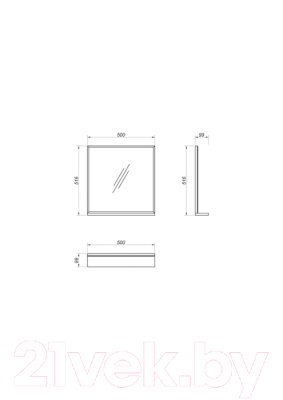 Зеркало Какса-А Грей 50 / 458412