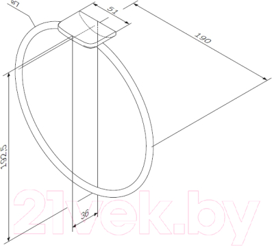 Держатель для полотенца AM.PM Inspire A50A34400