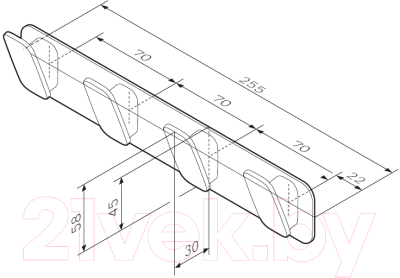 Крючок для ванной AM.PM Inspire A50A35900