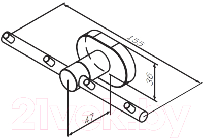 Крючок для ванной AM.PM Sense L A7435900