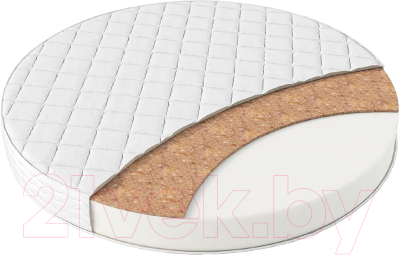 Матрас в кроватку Farfello Soft Lux 75x75x11 (круг) - фото