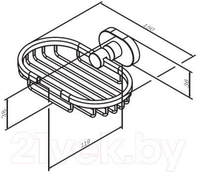 Мыльница AM.PM Sense L A7434600