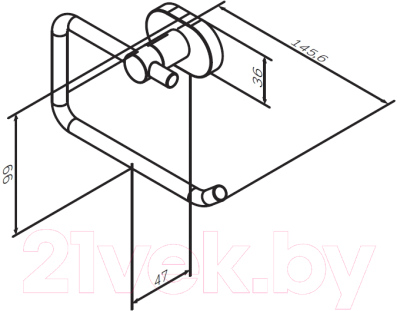 Держатель для туалетной бумаги AM.PM Sense L A7434100