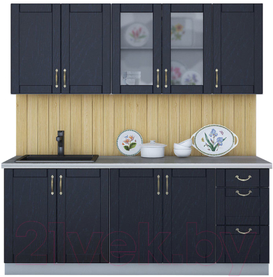 Готовая кухня Интерлиния Мила Крафт 2.0А - фото