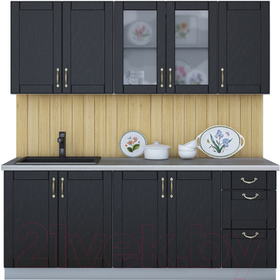 Готовая кухня Интерлиния Мила Крафт 2.0А - фото