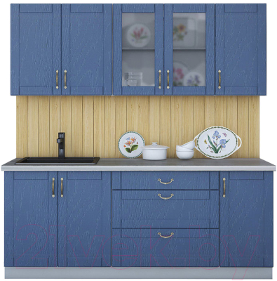 Готовая кухня Интерлиния Мила Крафт 2.0Б - фото