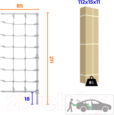 Шведская стенка Romana Dop7 6.18.00-45