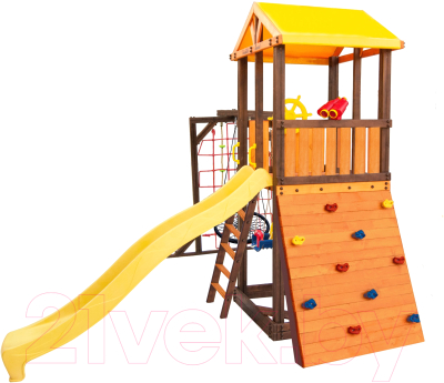 Игровой комплекс Perfetto Sport Pitigliano-11 + качели Паутина