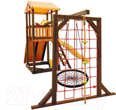 Игровой комплекс Perfetto Sport Pitigliano-11 + качели Паутина