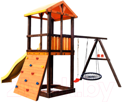 Игровой комплекс Perfetto Sport Pitigliano 5 + качели Паутина - фото