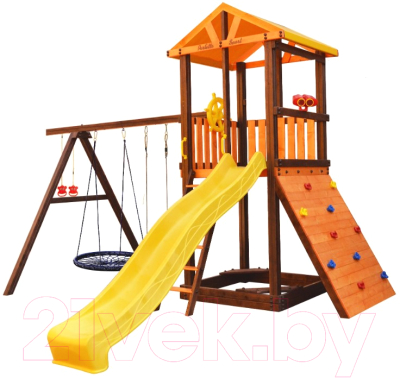 Игровой комплекс Perfetto Sport Pitigliano 5 + качели Паутина