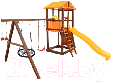 Игровой комплекс Perfetto Sport Pitigliano 5 + качели Паутина