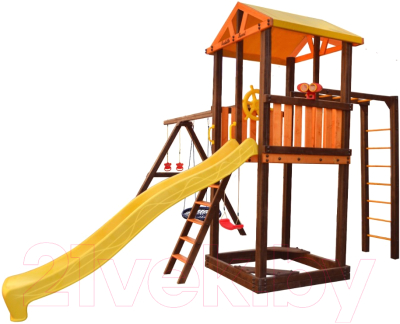 Игровой комплекс Perfetto Sport Pitigliano 6 + качели Паутина