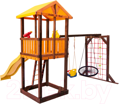 Игровой комплекс Perfetto Sport Pitigliano 9 + качели Паутина