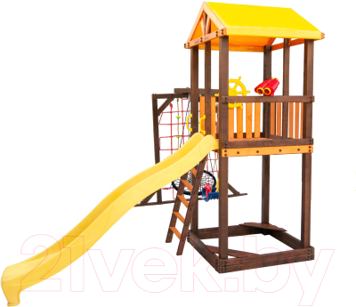 Игровой комплекс Perfetto Sport Pitigliano 9 + качели Паутина