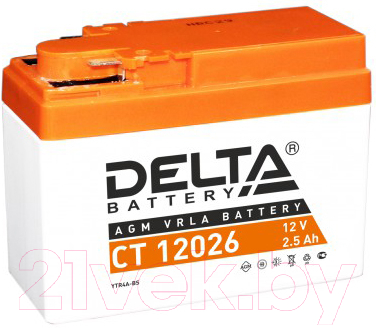 Мотоаккумулятор DELTA AGM СТ 12026 / YTX4A-BS - фото