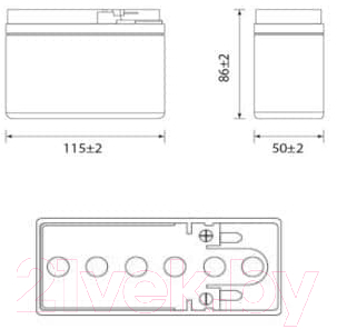 Мотоаккумулятор DELTA AGM СТ 12026 / YTX4A-BS