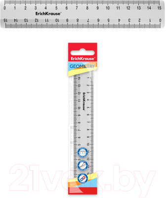 Линейка Erich Krause Clear / 52972
