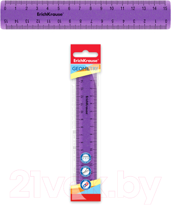 Линейка Erich Krause Standard Glitter / 53022