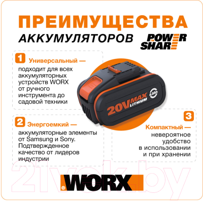 Мойка высокого давления Worx WG620E