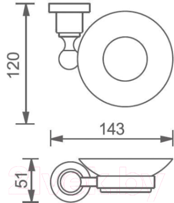 Мыльница Aquanet 3885 / 189267