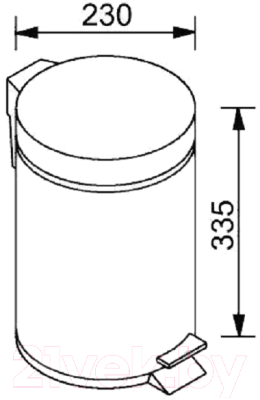 Мусорное ведро Aquanet 8073 / 187083