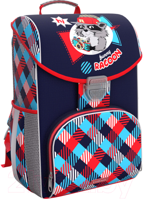 Школьный рюкзак Erich Krause ErgoLine 15L Funny Racoon / 48340 - фото