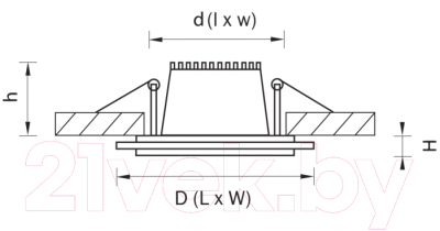 Точечный светильник Lightstar Acri 212032