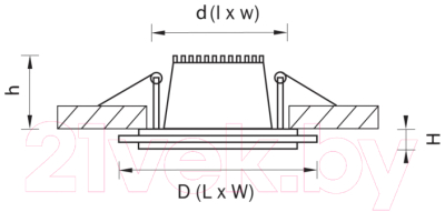 Точечный светильник Lightstar Acri 212040