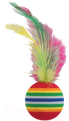 Набор игрушек для животных Triol Мяч с пером NT573 / 22181025