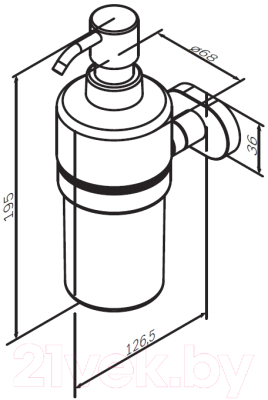 Дозатор для жидкого мыла AM.PM Sense L A7436900