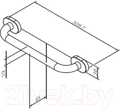 Поручень AM.PM Sense L A7432500
